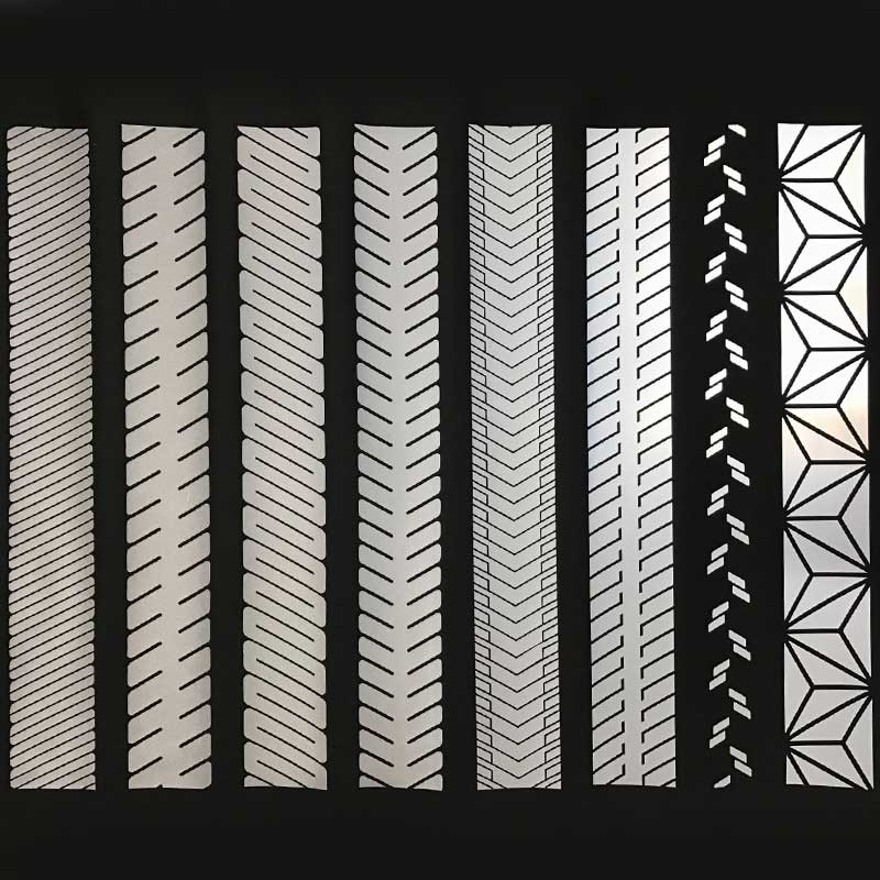 亮银万搏(中国)热贴膜斜纹刻条 可定制花纹