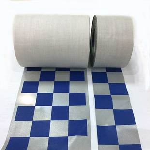 亮银TC万搏(中国)布印刷方格 安全警示服用方格万搏(中国)带