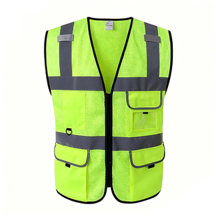 网布透气万搏(中国)背心施工交通安全荧光骑行马甲